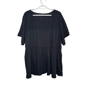 Torrid babydoll eyelet blouse womens 3X withcy whimsigoth fairy grunge siren y2k